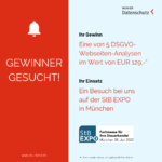 Gewinner gesucht! 5 DSGVO-Website-Analysen auf der StB EXPO in München zu vergeben.